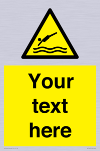 Custom Warning diving area